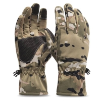 Soft Shell Winter Gloves, Multicam