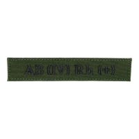 Blood Type Patch AB (IV) Rh (+) Olive
