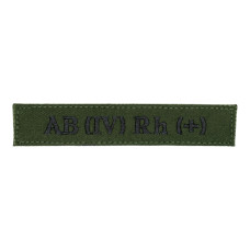 Нашивка група крові AB (IV) Rh (+) Олива