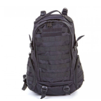 Silver Knight Black Backpack