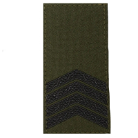 Hook-and-Loop Rank Slide, Senior Sergeant, Olive