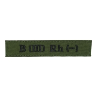 Blood Type Patch B (III) Rh (-) Olive
