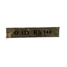 Нашивка група крові 0 (I) Rh (+)