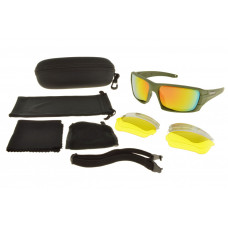 Окуляри тактичні Polarized 4-лінзи олива