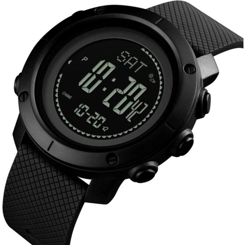 SKMEI 1427 Sniper Watch with Compass, Black