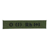 Blood type patch 0 (I) Rh (+) Olive