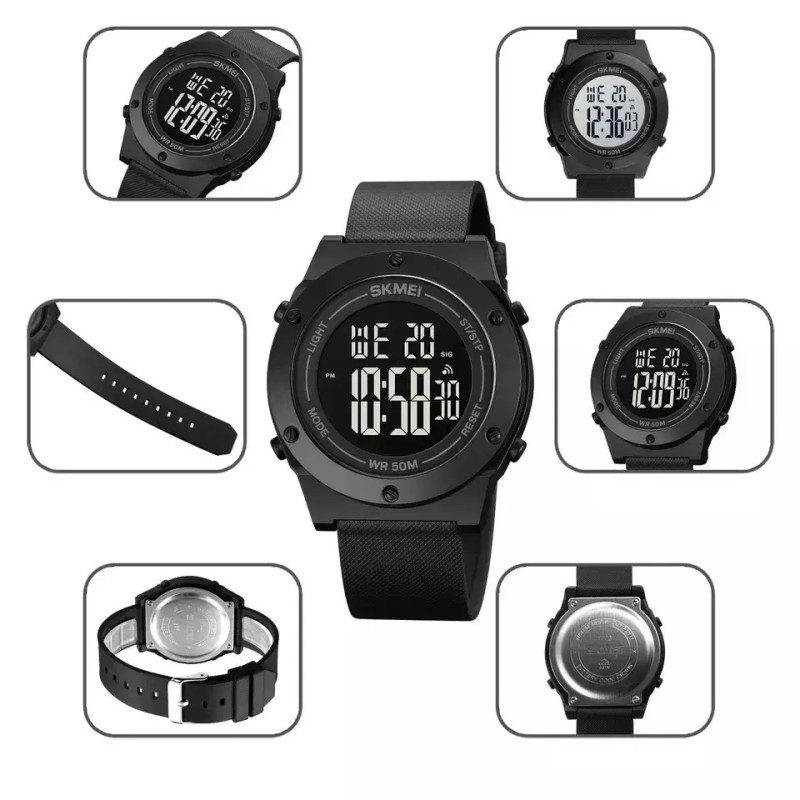 SKMEI 1772 Mini Dark Screen Watch, Black