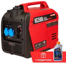 Інверторний бензиновий генератор КВІТКА PRO KG3500i + олива (3.2 кВт) (110-7033)