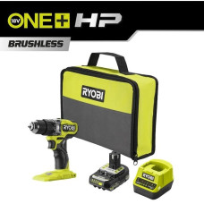 Шурупокрут-дриль акумуляторний Ryobi ONE+ HP RPD18C1-1C20G 18В 1х2А·год ЗП 60Нм 450·1700об/хв 0.95кг сумка