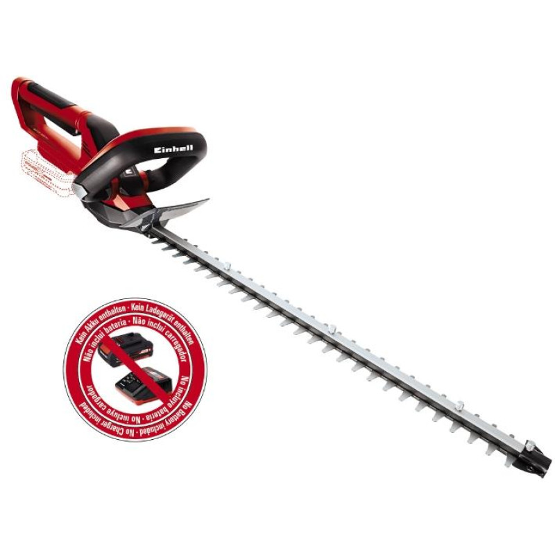 Кусторез аккумуляторный Einhell GE-CH 1855/1 Li-Solo 18В PXC 55см шаг реза 18мм 2.44кг без АКБ и ЗП