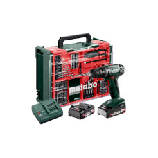 Шурупокрут-дриль акумуляторний Metabo BS 18 Set 18В 2х2А·год 24·48Нм 0-450·0-1600об/хв 1.3кг