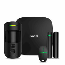 Комплект охоронної сигналізації Ajax HDR StarterKit Cam, hub 2, motioncam HDR, doorprotect, spacecontrol, jeweller, бездротовий, чорний