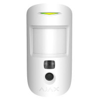 Wireless motion detector with camera, with improved photo verification and photo on demand Ajax HDR MotionCam PhOD, Jeweller, white