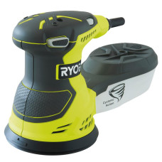 Шліфмашина ексцентрикова Ryobi ROS300A 300Вт 125мм 7000-12000об/хв +20 шліфлистів 1.7кг