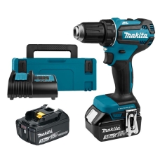 Шурупокрут-дриль акумуляторний Makita DDF485SFJ 18B 1х3А·год 27-50Нм 0-500·0-1900об/хв кейс 1.7кг