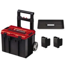Ящик модульний для інструменту Einhell E-Case L, на коліщатках, телескопічне руків'я, 40.6х44.4х35.5см, пластик