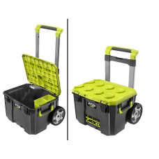 Ящик модульний для інструменту Ryobi Link RSL201, на коліщатках, телескопічне руків'я, 39х57х49.5см, пластик