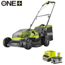 Газонокосилка аккумуляторная Ryobi ONE+ RY18LM37A-140 18В акб 1х4А·час 37см 45л 25-70мм 16кг