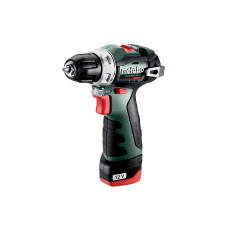 Шурупокрут-дриль акумуляторний Metabo PowerMaxx BS BL 12В 2х2.0А·год 20·38Нм 0-400·0-1500об/хв 0.8кг