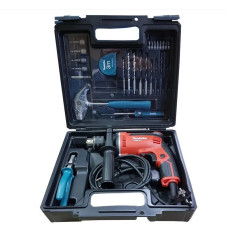 Дриль ударний Makita M8100KX2 710Вт зубчастий патрон 13мм 0-3200об/хв 1.8кг комплект ручного інструменту та оснастки