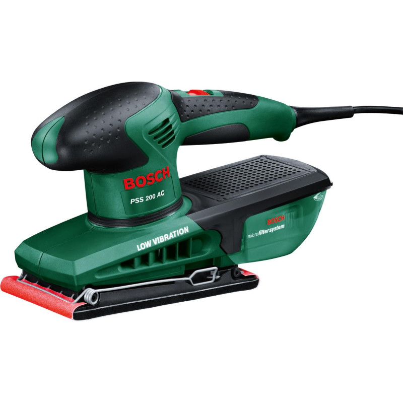 Orbital Sander Bosch PSS 200 AC 200W platform 93x230 24000opm 1.6kg