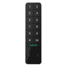 Бездротова зовнішня клавіатура Ajax KeyPad Outdoor Jeweller, чорна