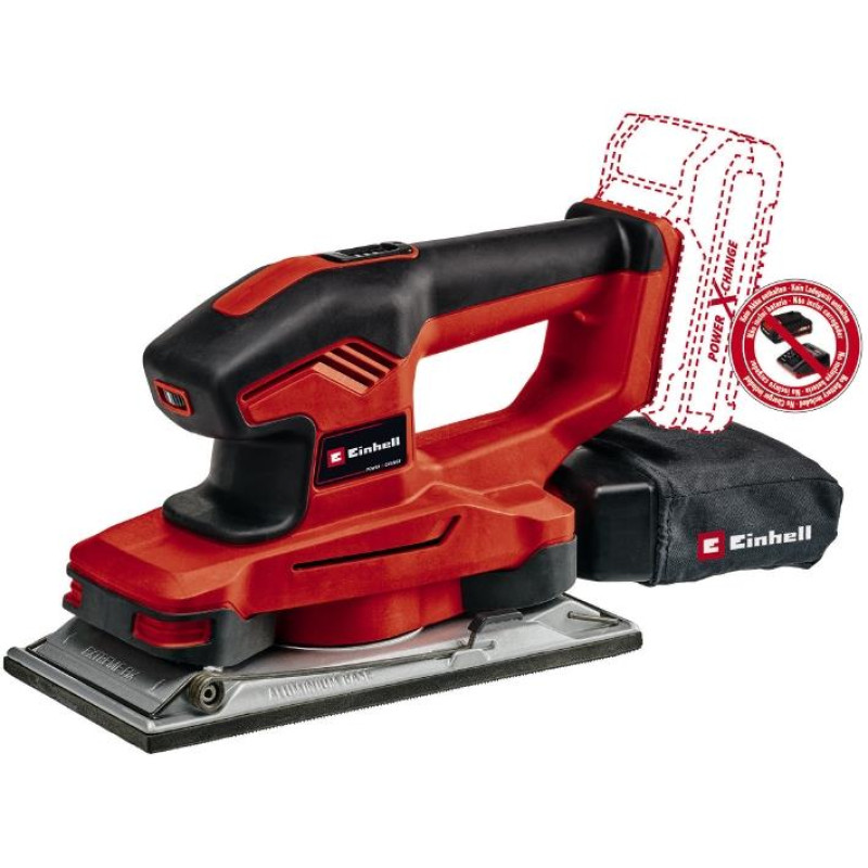 Einhell TE-OS 18/230 Li - Solo Cordless Orbital Sander 18V 230x115mm 14000-22000opm 1.6kg without battery and charger