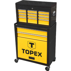 Шафа-візок для інструменту TOPEX, 2в1, висувні ящики, модулі 66х61.5х33см та 34х60х26см, метал