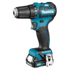 Шурупокрут-дриль акумуляторний Makita DF332DWYE 10.8В 2х1.5А·год 21·35Нм 0-450·0-1500об/хв ЗП кейс 0.86кг