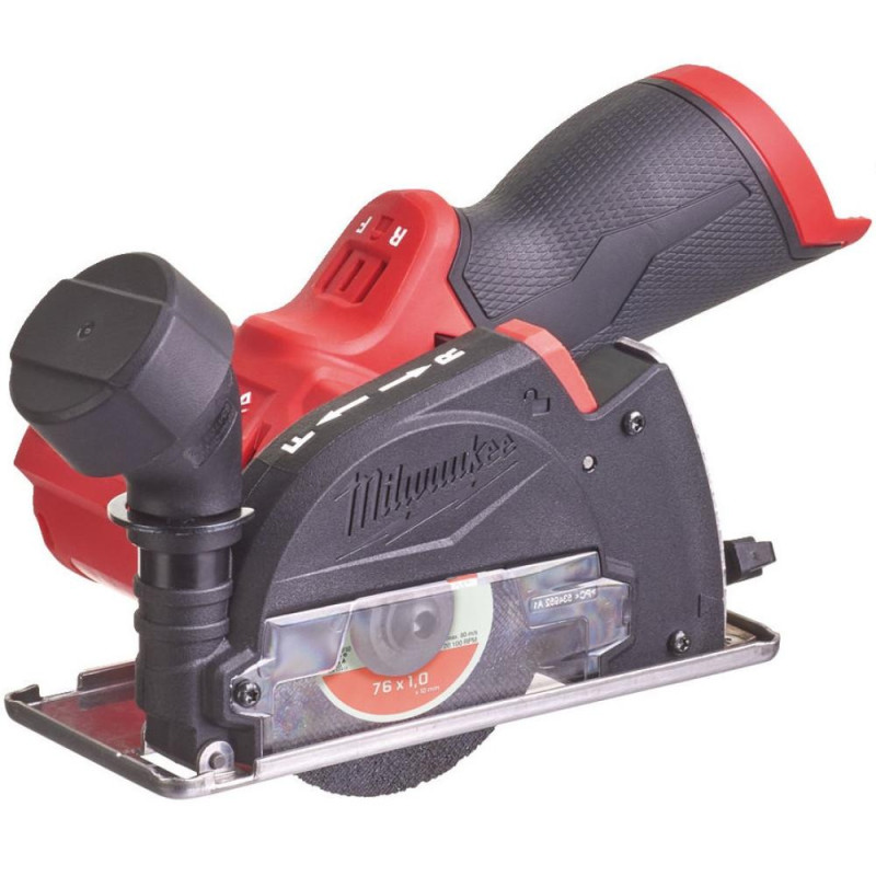 Milwaukee M12 FCOT 76mm 12V 1kg Cordless Angle Grinder