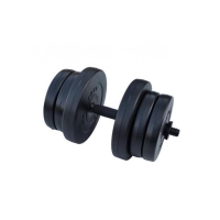RN-Sport 20 kg Composite Adjustable Dumbbell - 1 pc + Jump Rope as a gift
