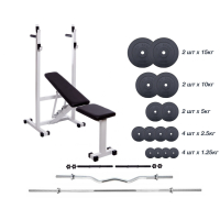 Bench Press Top, Barbell 83 kg + 3 Bars RN-Sport