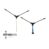 Vee Dipole RX Antenna (Fishtail) 750MHz (any frequency from 500MHz to 2.8GHz)