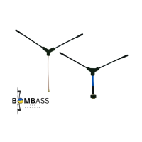 Vee Dipole TX Antenna (Fishtail) 750MHz (any frequency from 500MHz to 2.8GHz)