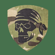 Шеврон Camotec Череп в бандані (7*8) Multicam (9033)