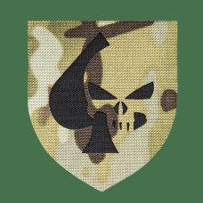 Patch Camotec Punisher Skull (7*8) Multicam (8860)