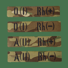 Patch/Hook-and-loop LC Blood Type Twill 2.5*13 Multicam (8611)