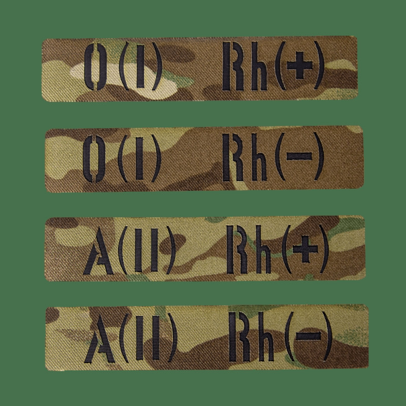 Патч/Липучка LC Група крові Twill 2.5*13 Multicam (8611)