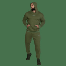 Tracksuit Basic Hood Cotton Olive (7383)