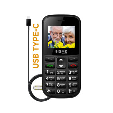 Телефон Comfort 50 EASY TYPE-C black (1,77/1000/SOS/Type-C)