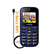 Телефон Comfort 50 EASY TYPE-C blue (1,77/1000/SOS/Type-C)