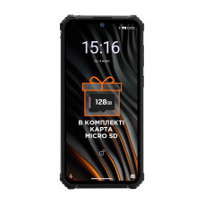Смартфон захищений X-treme PQ55 black (6,53/IP68/8Core/6+64+128Gb microSD в комплекті/15000/4G/ FP/OTG/NFC)