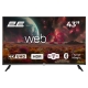 Телевізор 43" 2E LED 4K 60Hz Smart WebOS Black