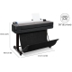 Принтер HP DesignJet T650 36" з Wi-Fi