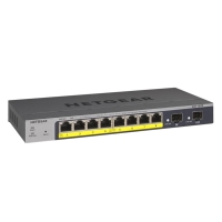 Комутатор NETGEAR GS110TP 8xGE PoE, 2xSFP, 55Вт, Керований L2