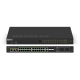 Комутатор NETGEAR M4250-26G4F-PoE++ (GSM4230UP), 24x1GE Ultra90 PoE++ (1400Вт), 2x1GE, 4xSFP, AV Line керований L2