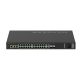 Комутатор NETGEAR M4250-26G4XF-PoE+ (GSM4230PX), 24x1GE PoE+ (480Вт), 2x1GE, 4xSFP+, AV Line керований L2