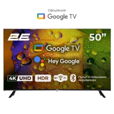 Телевізор 50" 2E LED 4K 60Hz Smart Google TV Black