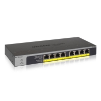 Комутатор NETGEAR GS108LP 8xGE PoE, 60Вт, Некерований