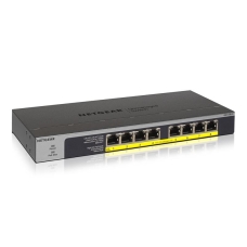 Комутатор NETGEAR GS108LP 8xGE PoE, 60Вт, Некерований